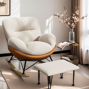 Poltrona Reclinabile di Alta Qualità, Sedia a Dondolo per Casa, Divano Singolo per Adulti, <span class=keywords><strong>Sedie</strong></span> Moderne di Lusso per Soggiorno - Product Image 6