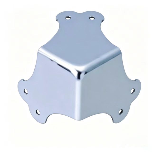 Three-Prong Ball Triangle Industrial Style Latch Closure Other Corner Protector Guard for Flight Cases Speaker Stage & Road Use