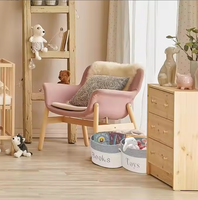 Panier à jouets rond moderne en corde de coton avec poignée 15x11x9, bac de rangement pour chambre d'enfant, salle de jeux, salon et salle de classe