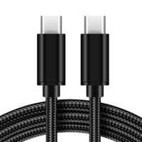 Câble USB-C vers USB-C tressé en nylon 240W, charge rapide, transfert de données haute vitesse, USB4, fil E-Marker pour téléphone, ordinateur portable, console de jeu