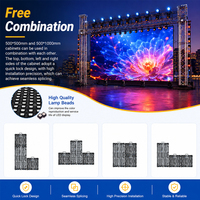 Pantalla LED a Todo Color de Alta Calidad, Resistente al Agua, P3.91 P4.81, Alquiler de Pantalla LED Grande para Escenarios Exteriores, para Publicidad
