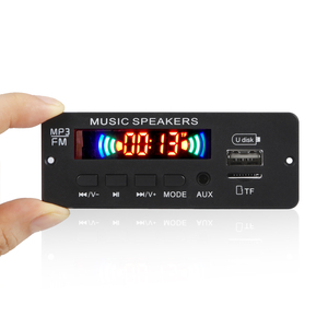 DC 12V 6W amplificador MP3 placa decodificadora 2*3W <span class=keywords><strong>Bluetooth</strong></span> 5,0 reproductor de música módulo USB FM AUX Radio manos libres grabadora de voz inalámbrica - Product Image 3