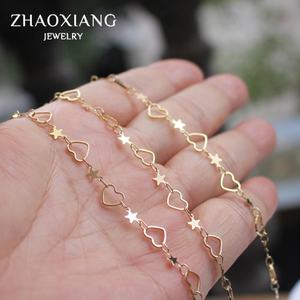 Colliers à motif cœur/étoile mignons, chaînes tendance, bijoux personnalisés, accessoires pour la fabrication de bijoux - Product Image 5