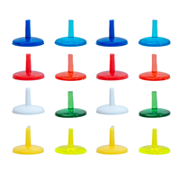 Marqueur de balle de golf multicolore, durable et écologique en plastique pour accessoires de golf