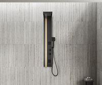 Ensemble de douche de salle de bain personnalisé de haute qualité panneau de douche de pluie en acier inoxydable moderne GS026-2