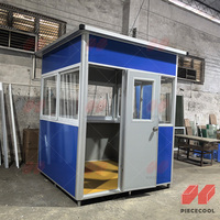 Kiosque de sécurité mobile étanche à installation rapide, plans de conception de poste de garde, matériau en panneaux sandwich pour bâtiment de bureaux - Vente chaude