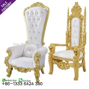 Meuble de pédicure à haut dossier, chaise Queen, du roi Royal et de la reine, bon marché, pour événement, mariage, livraison gratuite