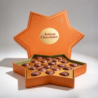 Boîte cadeau alimentaire premium à cinq côtés pentagonaux, chocolat, bonbons, biscuits, emballage en carton rigide, design personnalisé