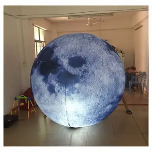 Illuminazione a led con palloncino lunare gonfiabile da 3 metri di vendita calda