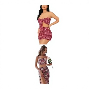 Vestido de Encaje con Volantes Usado de Alta Calidad al por Mayor de China, Mangas Abullonadas Elegantes para Mujer, 90% Limpio, Todas las Tallas - Product Image 1