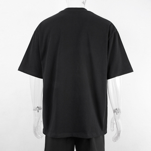 High Quality Soft Crew Neck Oversized <b>Tshirts</b> Lightweight Classic Fabric Oversized T-shirt Durable Cotton <b>White</b> T Shirt - Product Image 2