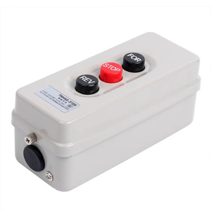 สวิตช์ป้องกันไฟฟ้ารั่ว Bs-315 3P 500V 2.2KW กล่องควบคุมมอเตอร์เดินหน้า-ถอยหลัง-หยุด  ตัวกล่องโลหะ ป้องกันฝุ่น - Product Image 2