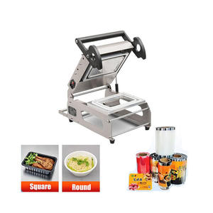 FR160E-3 Machine de scellage manuelle pour barquettes de sandwichs et de restauration rapide, vente directe usine, scelleuse de barquettes en plastique - Product Image 6