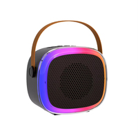 Enceinte audio LED karaoké sans fil Bluetooth K84 pour l'extérieur avec 1 microphone sans fil