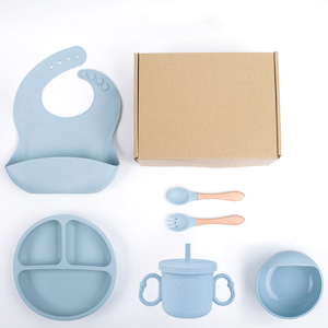 Set per lo svezzamento a Led antiscivolo in Silicone senza BPA per bambini ciotole e piatti per bambini - Product Image 6