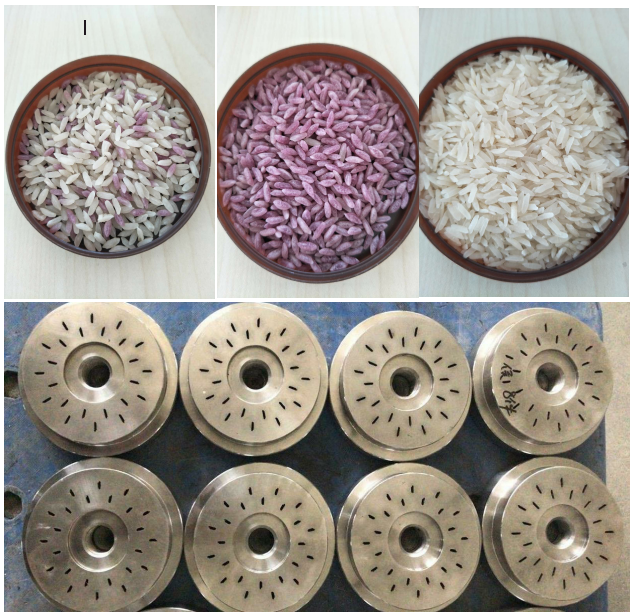 twin screw extruder machine artificial rice