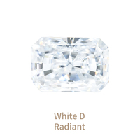 Moissanite en vrac de qualité VVS1, taille radiant, rouge grenat, jaune citron, 1ct, 2ct, 3ct avec certificat GRA – Vente en gros