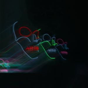 Fiesta de Halloween de miedo Rave <span class=keywords><strong>LED</strong></span> máscara luminosa, EL alambre de <span class=keywords><strong>cara</strong></span> completa purga máscara - Product Image 6