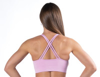 Offre Spéciale Logo personnalisé Sexy sans couture dos croisé à bretelles rembourré soutien-gorge entraînement débardeurs Yoga soutien-gorge respirant doux Yoga soutien-gorge