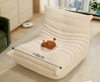 Ensemble de canapés relaxants et convertibles pour appartement et hôtel, revêtement en tissu, design moderne, style tatami