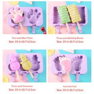 Moule à sucettes glacées en silicone multi-formes, non toxique, facile à nettoyer, durable, qualité alimentaire, sans BPA, <span class=keywords><strong>pour</strong></span> la maison et la cuisine - Product Image 3