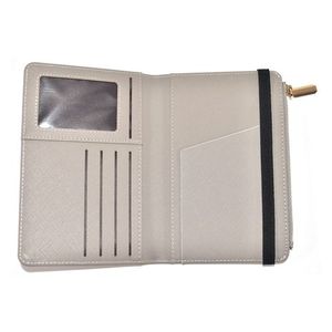 Floral Embroidery PU Leather <b>Wallet</b> Multi-Card <b>Holder</b> with Zipper Pocket Slim Bifold Purse for Women ID Window & Elastic Stra - Product Image 3