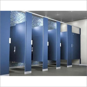 Cloison de séparation WC moderne bleue haute résistance pour hôpital, en acier inoxydable, écologique, installation facile, excellente qualité - Product Image 3