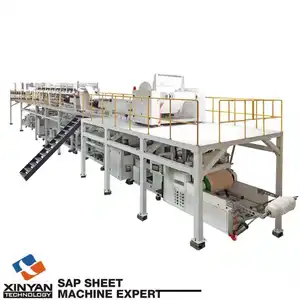 HighSpeed 1200mm Automatic SAP Sheet Pulp Women's Sanitary Napkin Making Machine Manufactured in China for Diaper Production