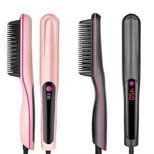 음이온 헤어 스트레이트너 빗, 2 in 1 헤어 스트레이트너 브러시 및 컬러, 전기 스트레이트닝 빗 가열 헤어 브러시 - Product Image 6