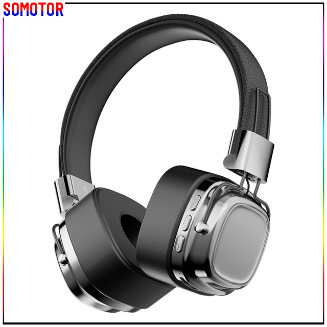 Premium Over-ear Wireless Bluetooth Retro Headphones Foldable Stereo Headset with Soft Comfortable Protein Leather Earmuff