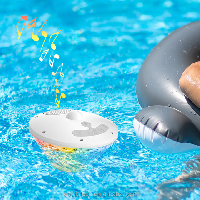 Floating Speakers IPX7 Waterproof RGB Led Lights Portable Bluetooth Speaker for Pool
