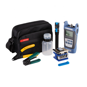 Kit de herramientas para empalme de fibra FTTH, juego de herramientas para fibra óptica, herramientas de fibra óptica, OPM + VFL de 10 mW + Cortadora FC-6S + Peladora CFS-3 - Product Image 1