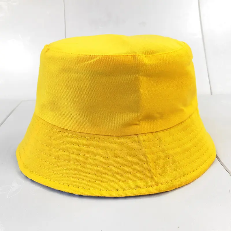 Sombrero de pescador barato LOGO personalizado sombrero de cubo bloqueador solar de parte superior plana