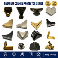 Protecteur d'angle en bronze antique personnalisé, durable et robuste pour les bords des meubles et des tables de la maison