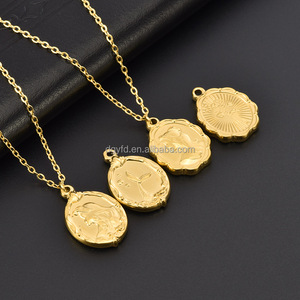 Wholesale Titanium Steel Embossed Pendant Necklace Mermaid Princess <strong>Queen</strong> Pendant Design Support Double-sided Engraved Logo - Product Image 2