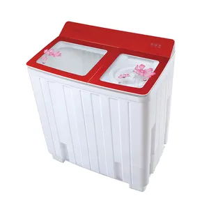 12kg Einfache Bedienung Halbautomat ische Toplader-Doppel wannen waschmaschine