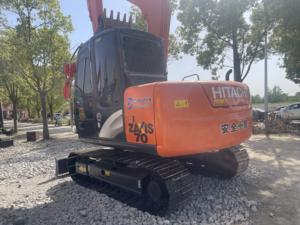Высококачественный, недорогой, подержанный мини-экскаватор <span class=keywords><strong>HITACHI</strong></span> ZX70 (Япония), 7 тонн, Zaxis 70, с двигателем Isuzu, гусеничный, передвижной, CE/EPA - Product Image 3