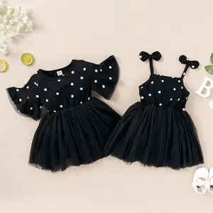 Conyson1-5Years vestiti per bambine e bambine Set Top con cinturino a pois + gonna Tutu estate 2 pezzi vestito di moda per bambine