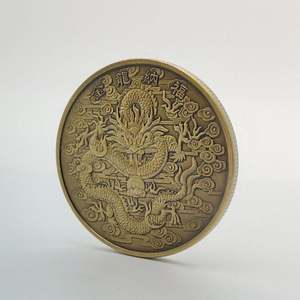 Pièce de métal 3D personnalisée gravée souvenir en laiton cadeau logo défi personnalisé - Product Image 2