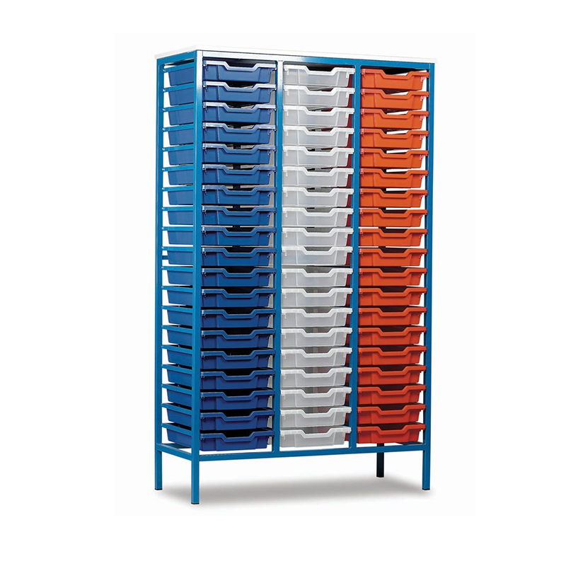 Colorful Metal Frame Tray Storage Laboratory Tool Cabinet Classroom Storage Multi-Layer Storage Tool Room Filling Cabinet