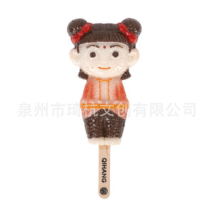 แม่เหล็กติดตู้เย็นรูปไอศกรีม Qihang Q-Version น่ารัก รูปทรงไอศกรีมฤดูร้อน ของตกแต่งสำหรับตู้เย็น - Product Image 5