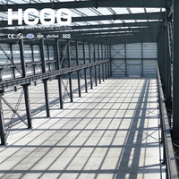 Almacén Prefabricado de Servicio Completo, Estructura de Acero con Vigas en H, Almacenamiento Industrial, Edificios de Acero, Mantenimiento Económico