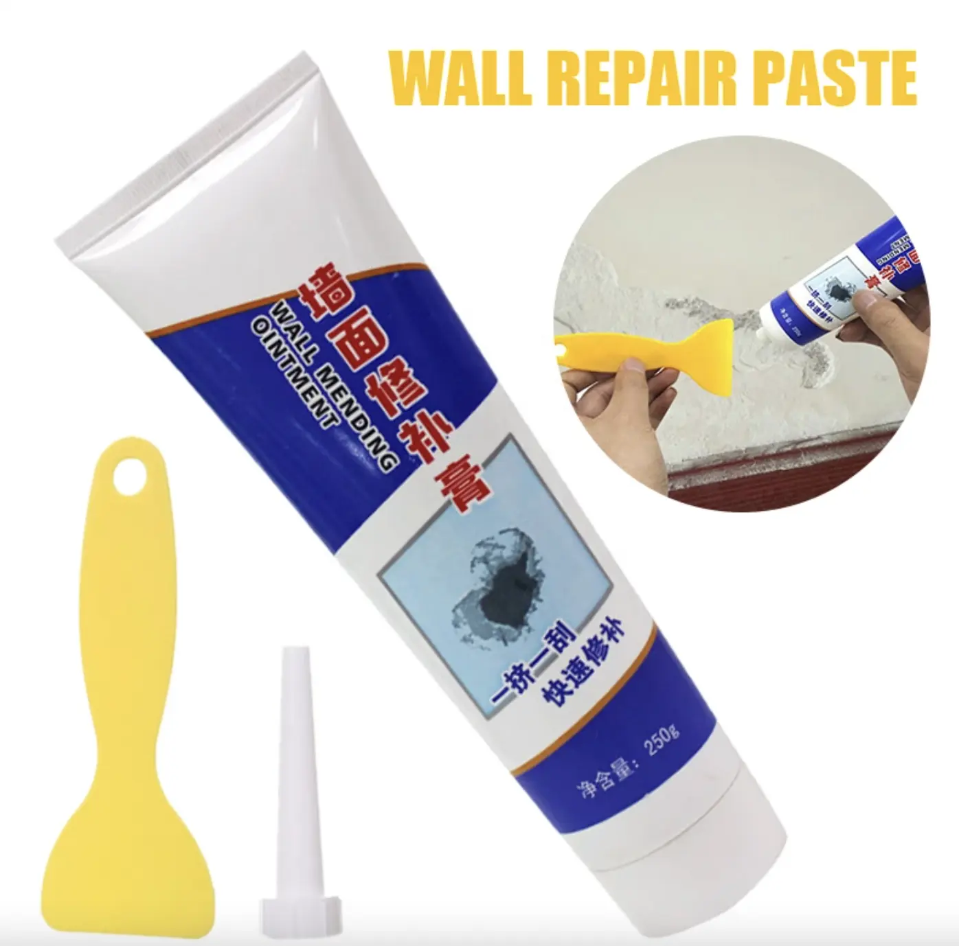 All'ingrosso 250g usa facilmente il riempitivo per pareti resistente alle intemperie crepa per unghie Graffiti Gap Repair Cream agente riparatore per pareti