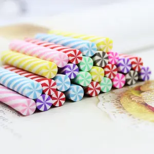 Trendy Stijl 50Mm Lengte Kawaii Polymer Clay Candy Zoete Deco Decden Klei Voedsel Cijfers Diy