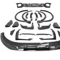 Kit carrosserie style RSQ8 avec calandre de pare-chocs avant, diffuseur arrière SQ8 et embouts d'échappement pour Audi Q8 2018-2022 - Pièces extérieures