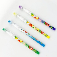 Lápices Negros Surwin Lindos y Atractivos, Reemplazables, Multipunto, Sin Necesidad de Sacapuntas, con Borrador, Cuerpo de Plástico, Juego de 4 Piezas, 14.5cm, para Niños Escolares