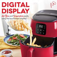 Friteuse à air chaud électrique sans huile 6L 2400W, double panier, écran tactile intelligent, design moderne en acier inoxydable vert, pour usage domestique et automobile