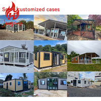 Conteneur portable Restaurant extérieur Maison modulaire Club Conteneur préfabriqué Chambre pliable Conteneur maison Logement résidentiel