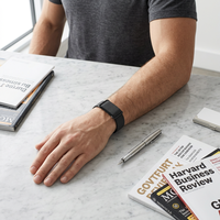 Google Fitbit Air : Tracker d'activité sans écran avec suivi de la fréquence cardiaque et du sommeil, compatible iOS et Android, Obsidian