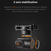 NOUVEAU Skydroid C10 Pro, petite caméra à cardan 3 axes 2K HD, retour d'image en temps réel 1080P, enregistrement vidéo 2K, photographie